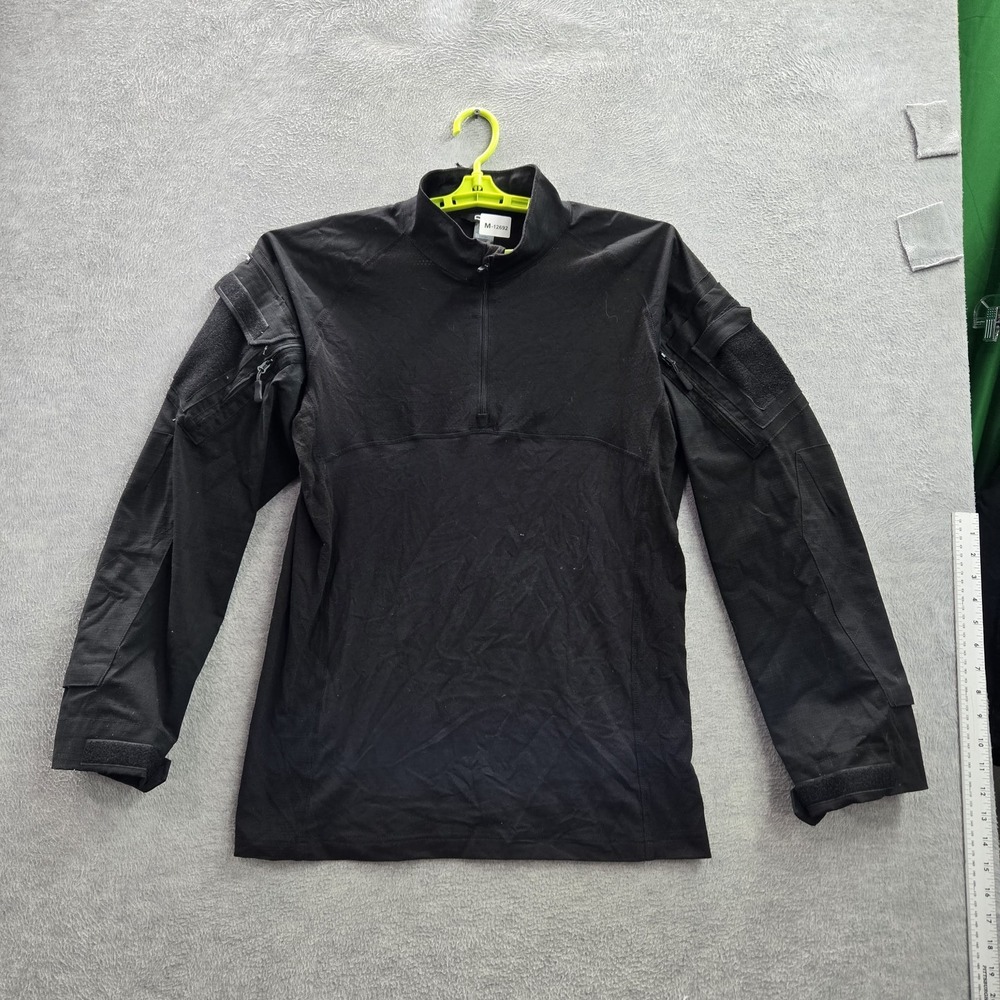 CQR Men Sweatshirt LARGE Black Utility‎ 1/4 Zip Long Sleeve